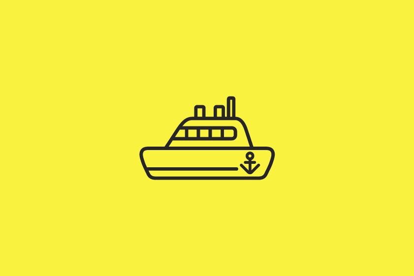 Icono de Lock & Relax Excursions: Ilustración de un barco, que indica el servicio de emocionantes excursiones y visitas que ofrece.